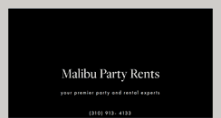 Desktop Screenshot of malibupartyrents.com